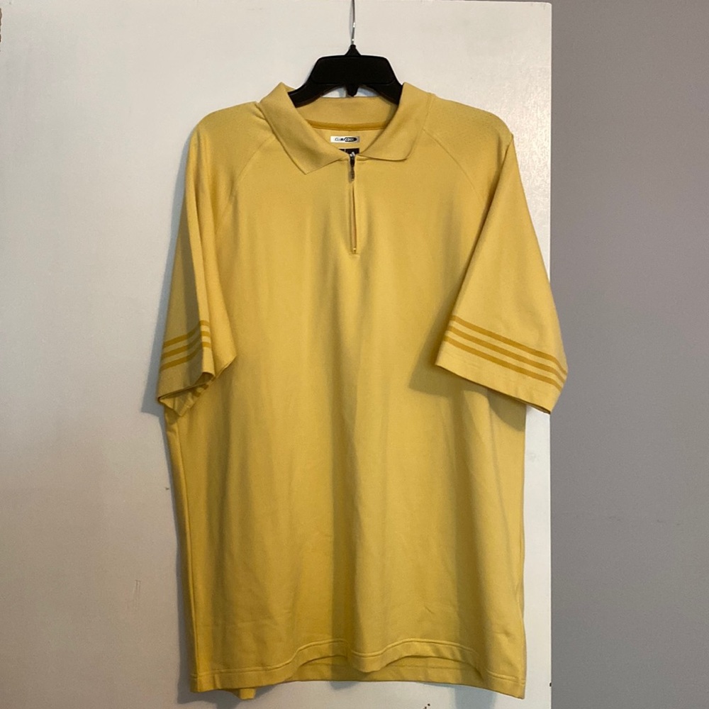 Adidas Men’s ClimaCool Short Sleeve 1/4 Zip Polo Shirt - Picture 1 of 6